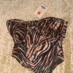 Tiger mist corset top